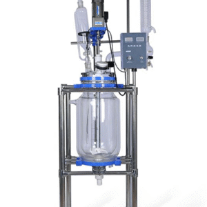 Chemical Reactor 20L – 20 L Jacketed Glass Reactor with Stainless Steel Frame