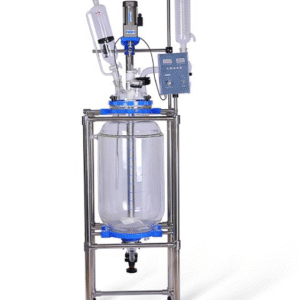 Chemical Reactor 50L – 50 L Jacketed Glass Reactor with Stainless Steel Frame